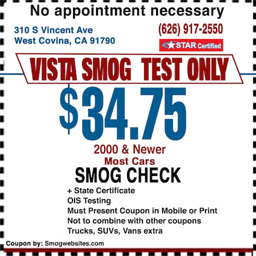 Smog Check Coupon West Covina